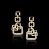 Affinity 7 Link Diamond Drop Earrings
