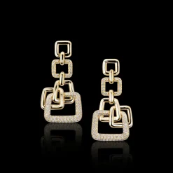 Affinity 7 Link Diamond Drop Earrings