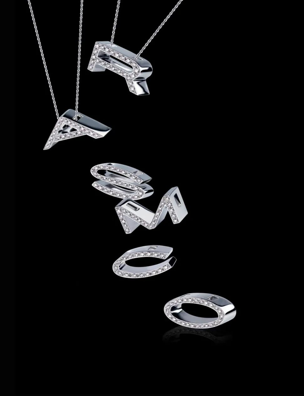 Alphabet Diamond Necklace