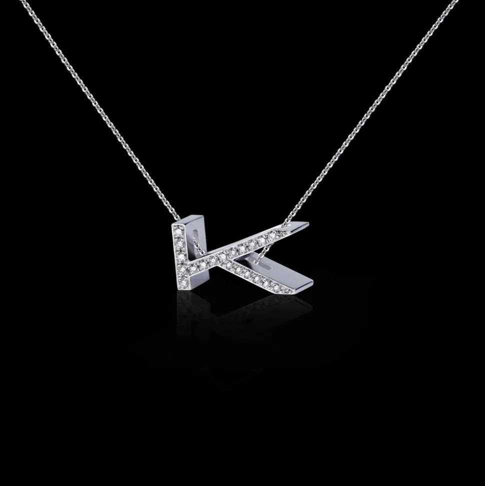 Alphabet Diamond Necklace