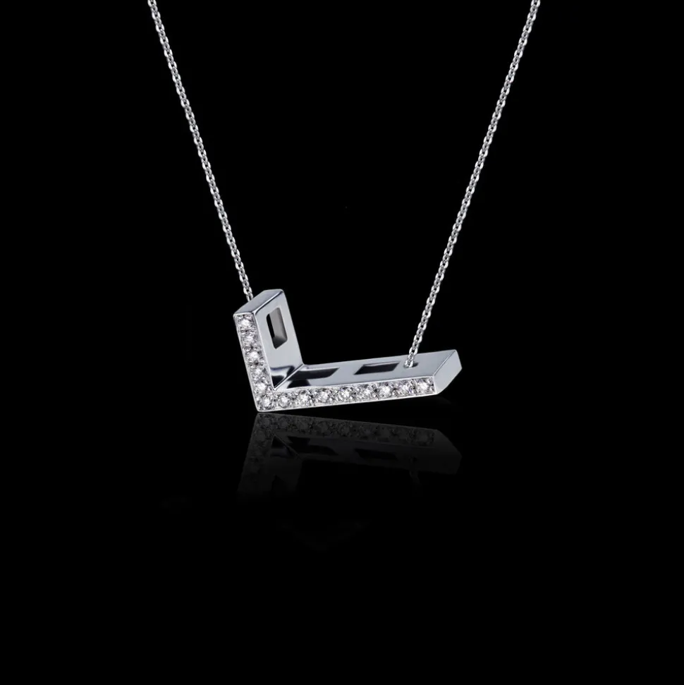 Alphabet Diamond Necklace