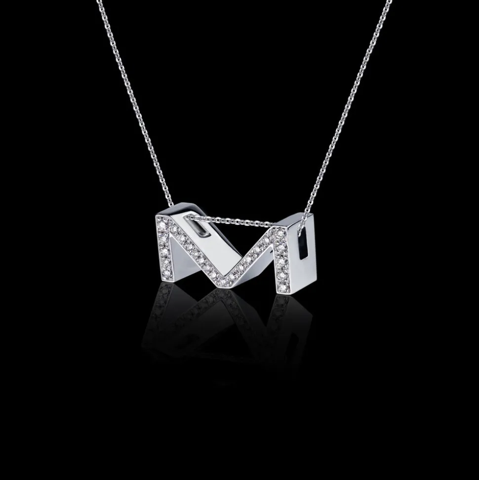 Alphabet Diamond Necklace