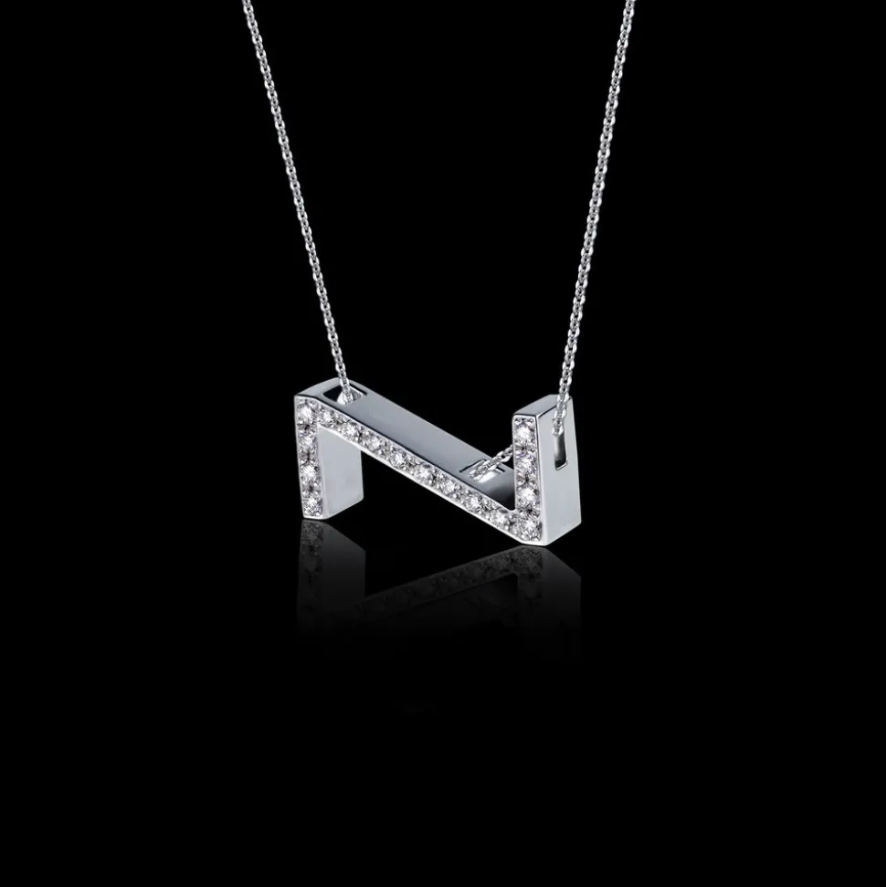 Alphabet Diamond Necklace