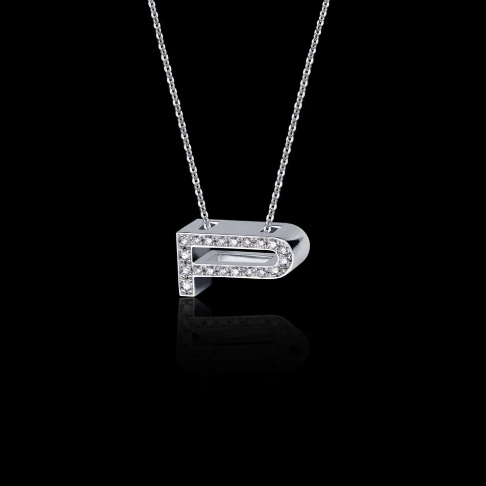 Alphabet Diamond Necklace