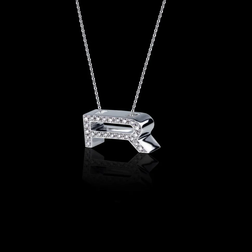 Alphabet Diamond Necklace