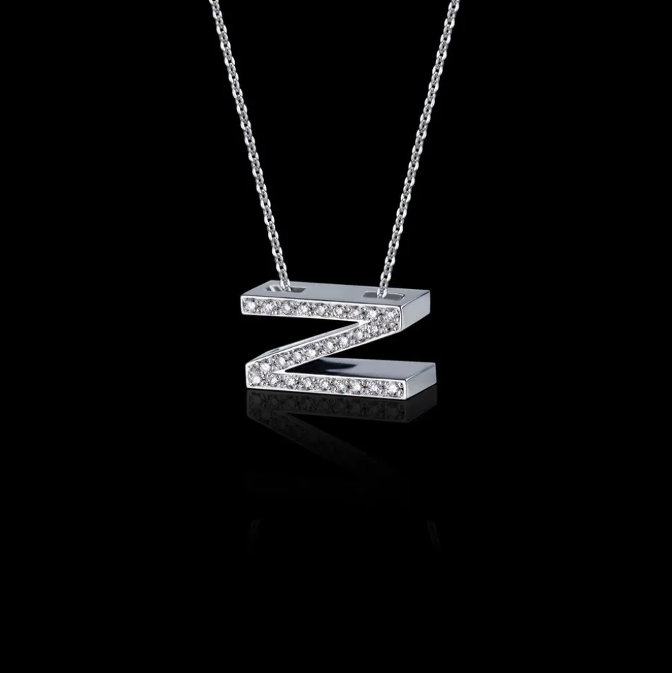Alphabet Diamond Necklace