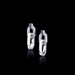 Athena Diamond and Australian Black Sapphire Earrings