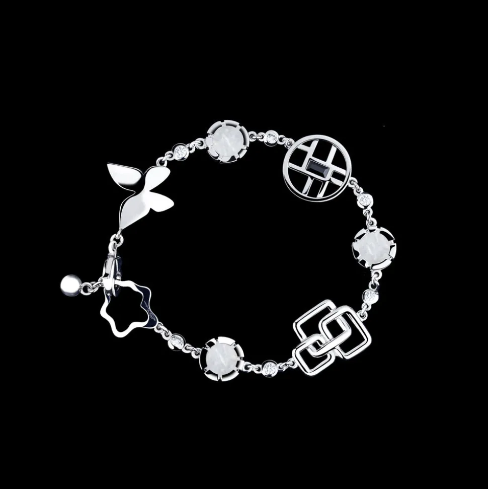 Canturi Signature Diamond and Mother of Pearl Bracelet