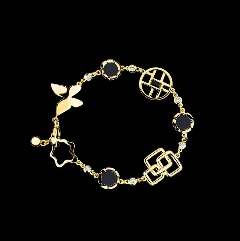 Canturi Signature Diamond and Onyx Bracelet