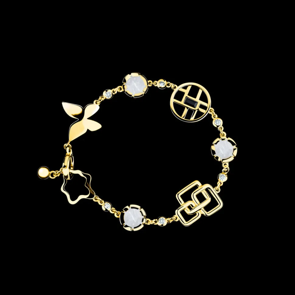 Canturi Signature Diamond and Mother of Pearl Bracelet