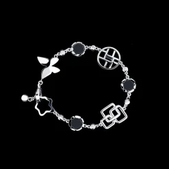 Canturi Signature Diamond and Onyx Bracelet