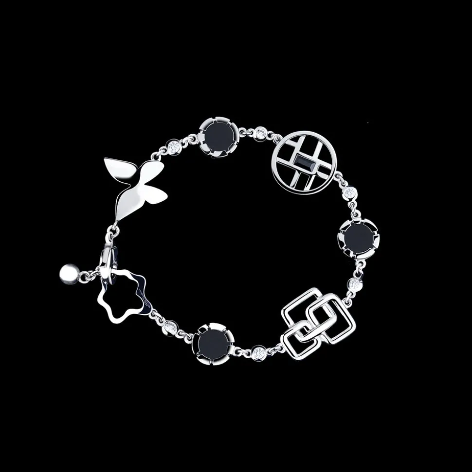 Canturi Signature Diamond and Onyx Bracelet