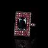 Captivo Ring (Australian black sapphires and Rubies)