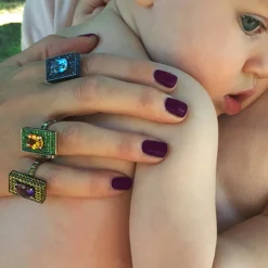 Captivo Ring (Citrine and Tsavorites)