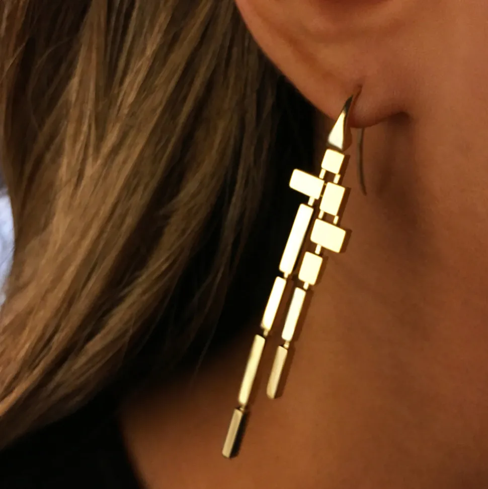Cubism 11 Drop Earrings