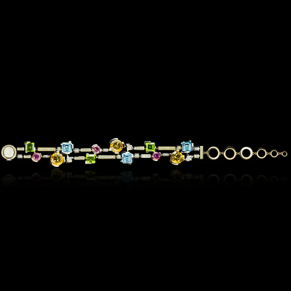 Cubism Colourburst Bracelet (2 row)