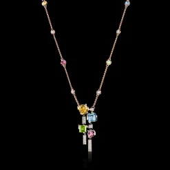 Cubism Colourburst Drop Necklace