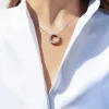 Cubism Diamond Circular Necklace