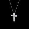 Cubism Diamond Cross Necklace (23 Set Diamonds)