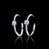 Cubism Diamond Hoop Earrings