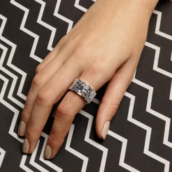 Cubism Diamond Ring (Extra wide)