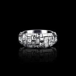 Cubism Domed Diamond Ring