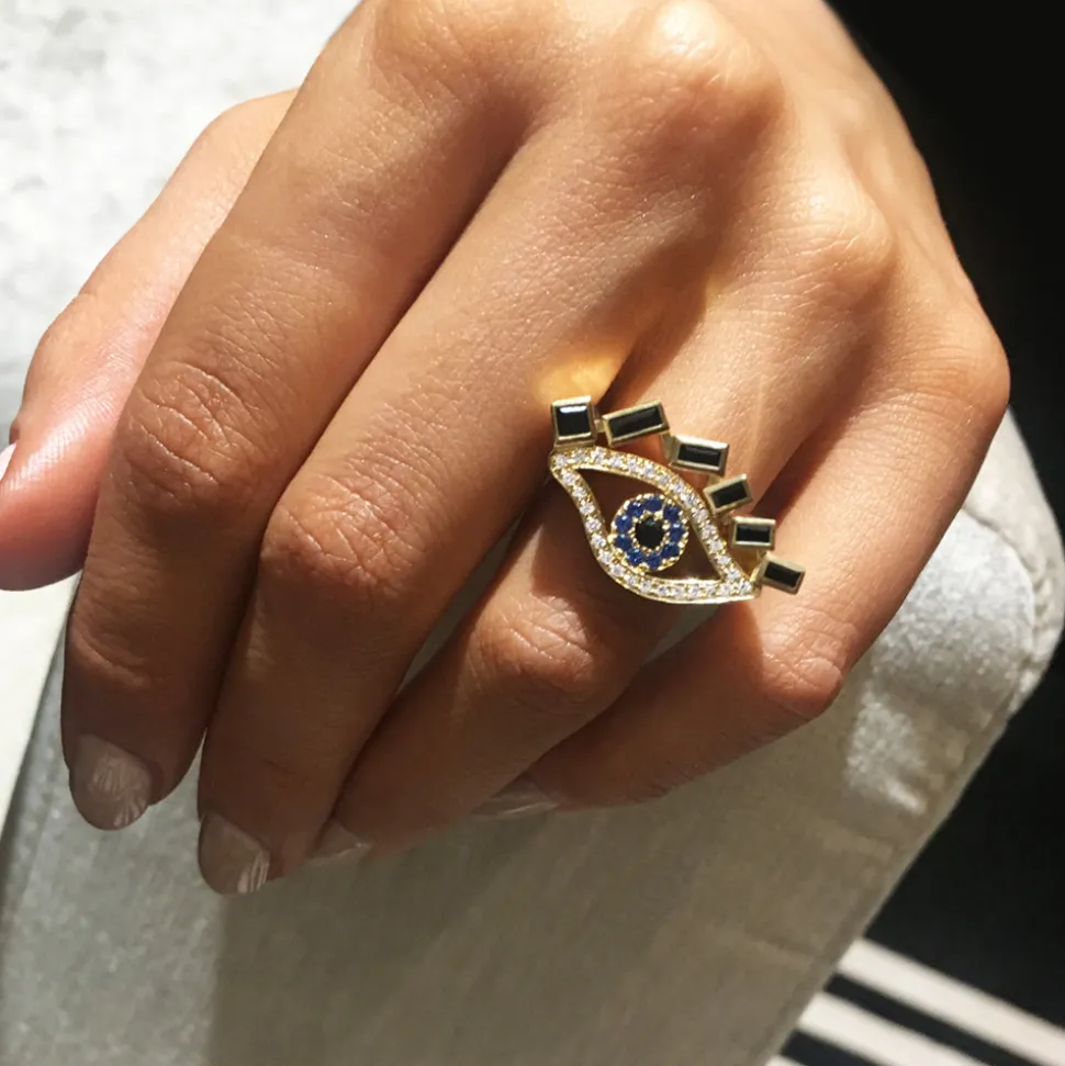 Cubism Eye Ring