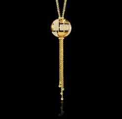 Cubism Pavé Globe Neckpiece