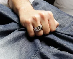 Cubism Pavé 11mm Diamond Ring