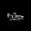 Cubism Radiant Australian Black Sapphire Ring