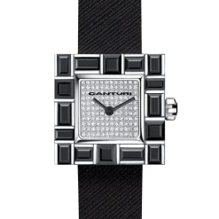 Cubism Watch | Australian Black Sapphire & Diamond Dial