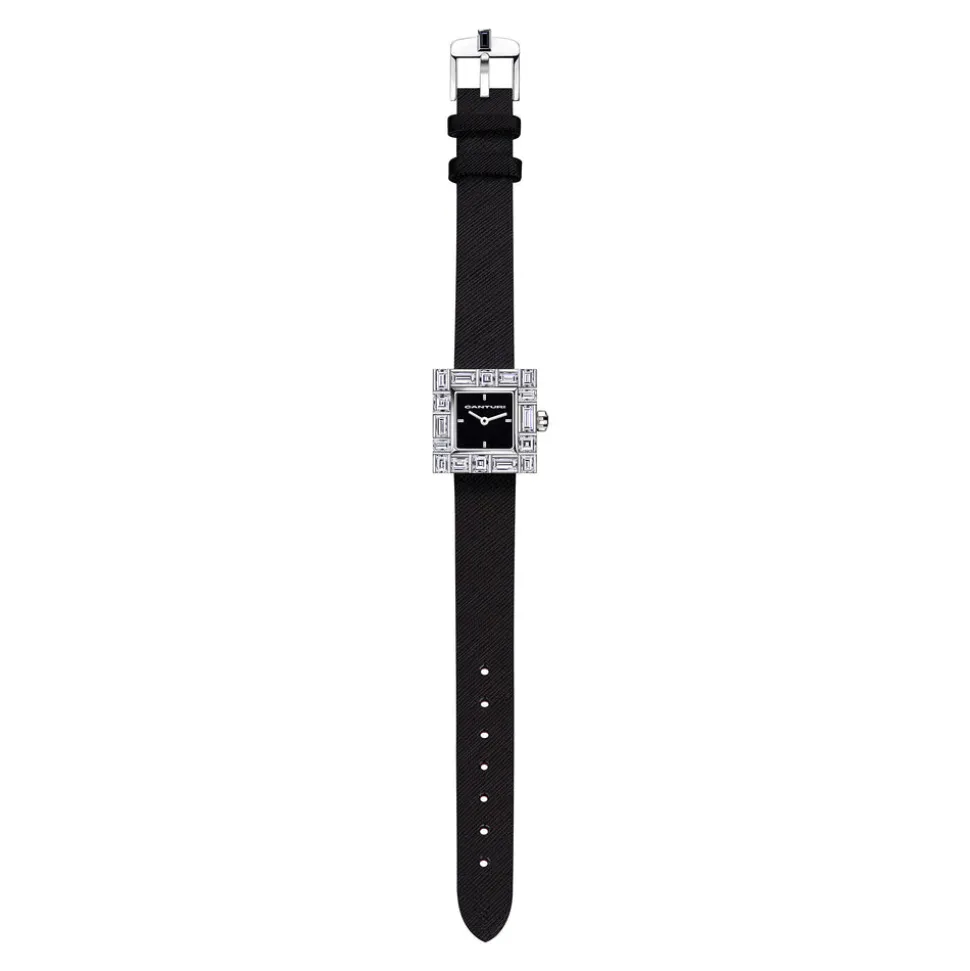 Cubism Watch | Diamond & Black Dial - Canturi Jewellery