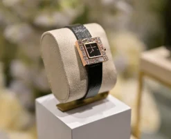 Cubism Watch | Diamond & Black Dial - Canturi Jewellery