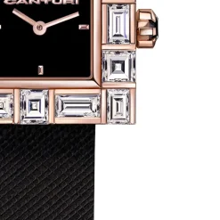 Cubism Watch | Diamond & Black Dial - Canturi Jewellery