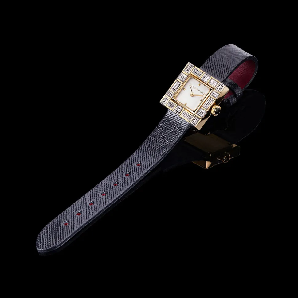 Cubism Watch | Diamond & White Dial