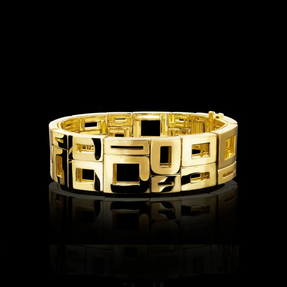 Geometric 2 Row Bracelet