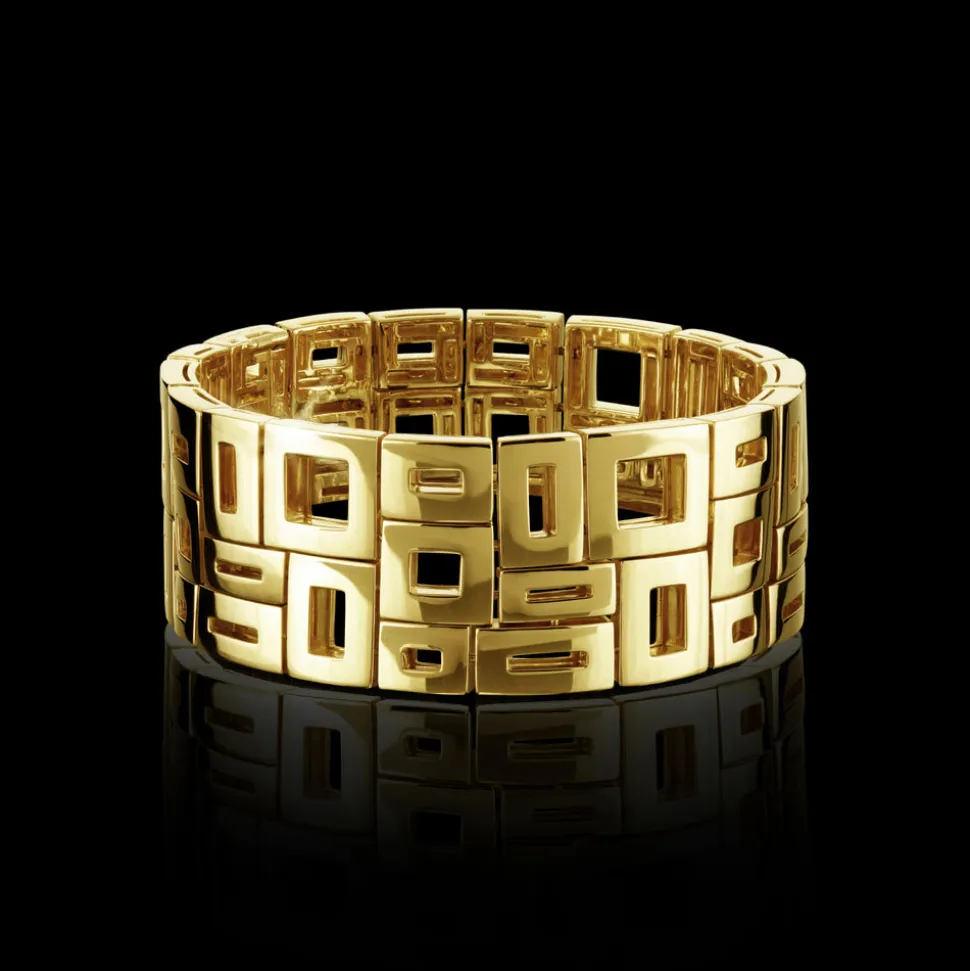 Geometric 3 Row Bracelet