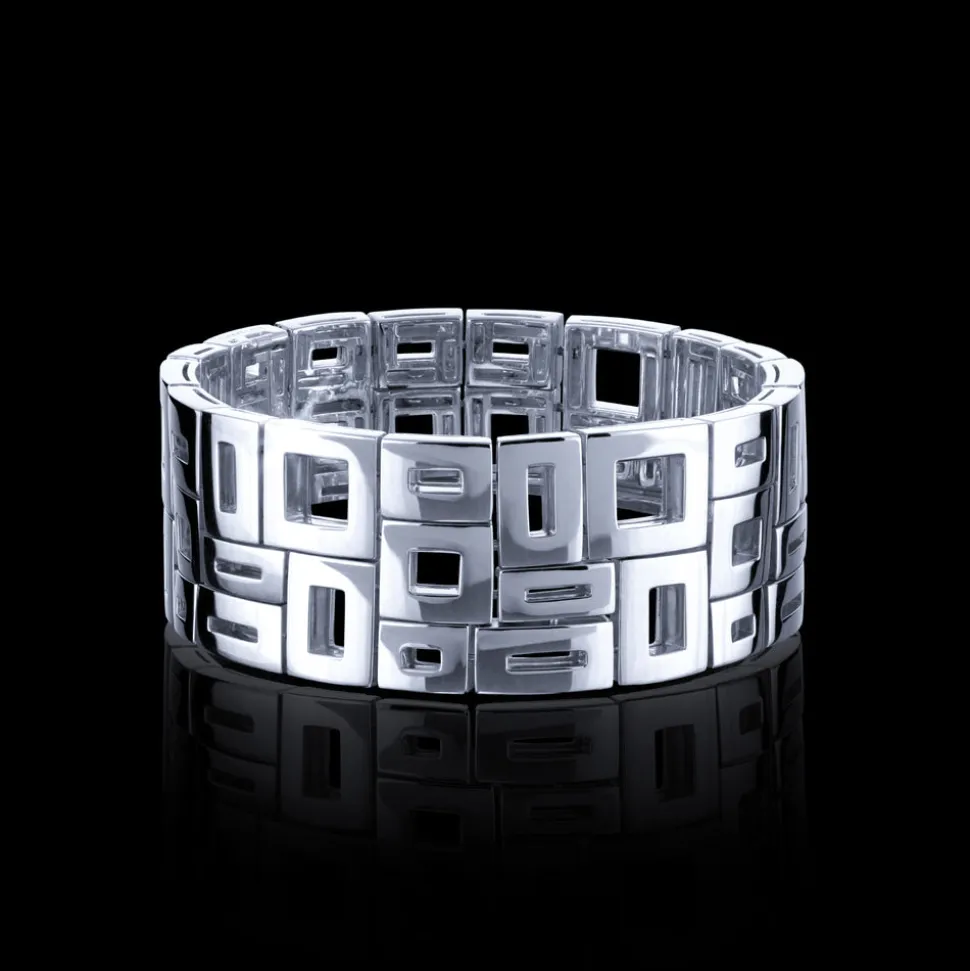 Geometric 3 Row Bracelet