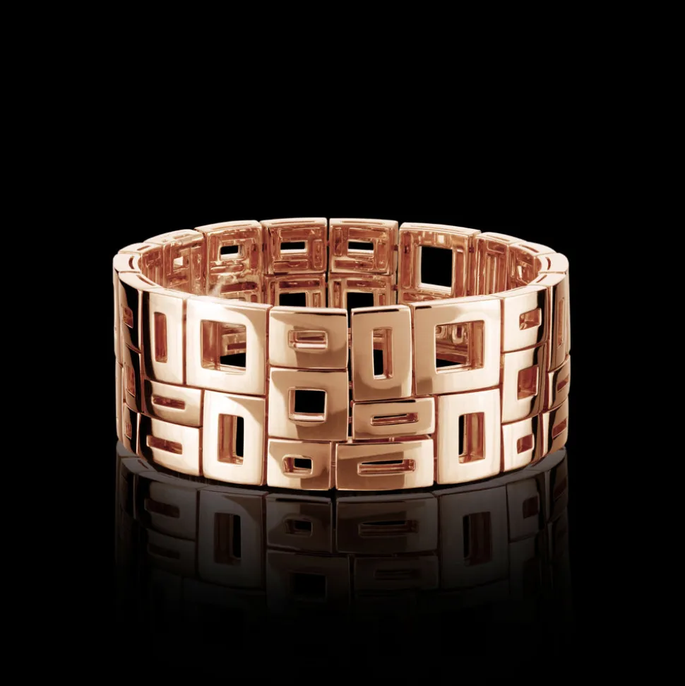 Geometric 3 Row Bracelet