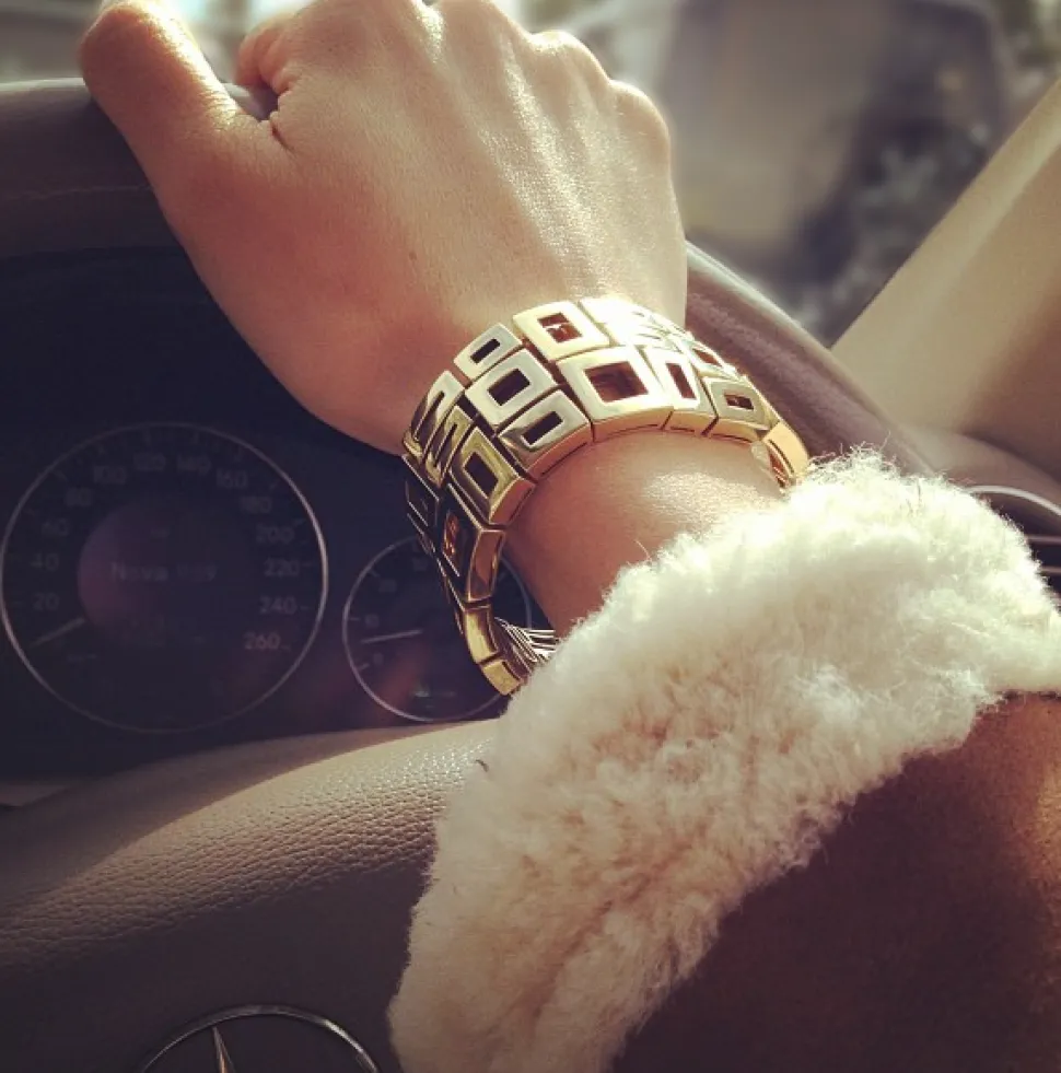 Geometric 3 Row Bracelet