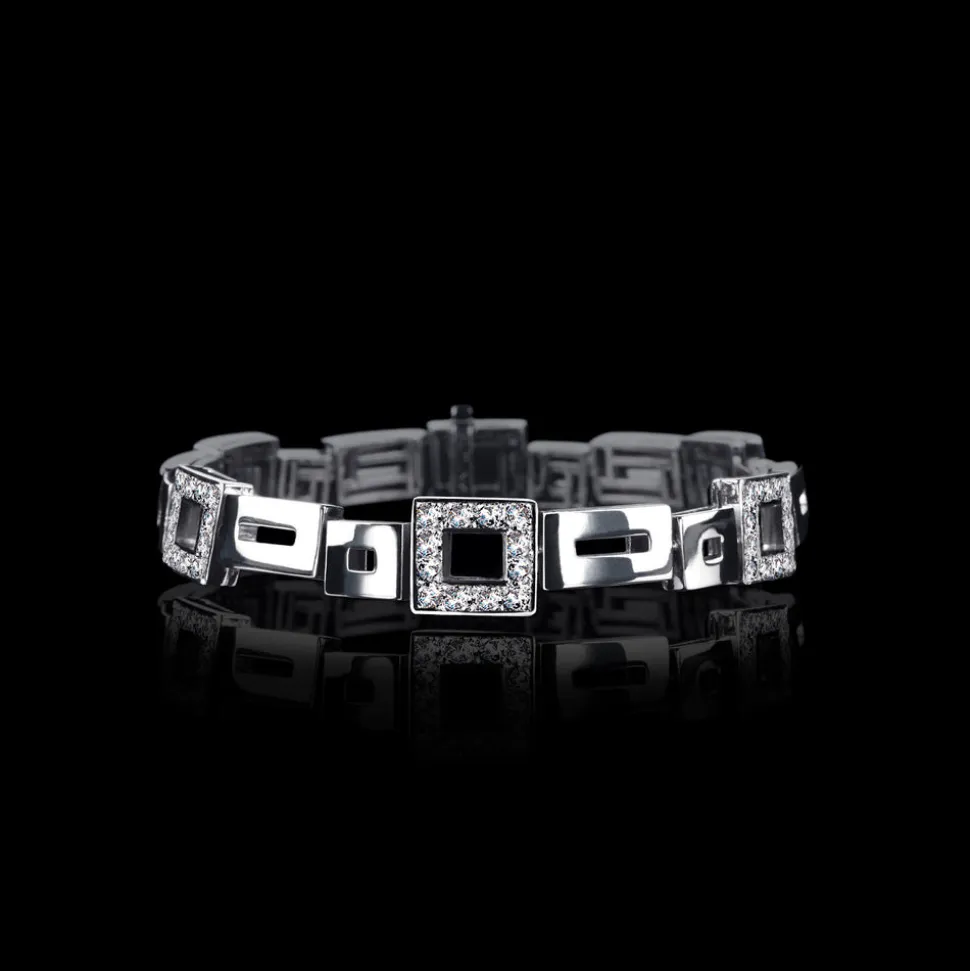 Geometric Diamond Bracelet