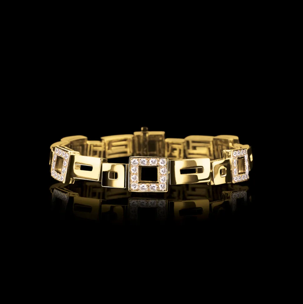 Geometric Diamond Bracelet