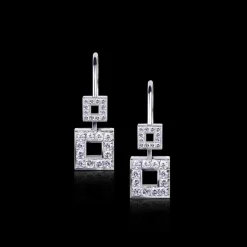 Geometric Diamond Earrings