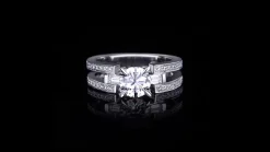 Metropolis 1.00ct Round Diamond Engagement Ring