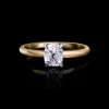 Micro 0.80ct Elongated Cushion Diamond Engagement Ring