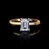 Micro 1.50ct Emerald Diamond Engagement Ring