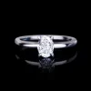 Micro 0.70ct Oval Diamond Engagement Ring