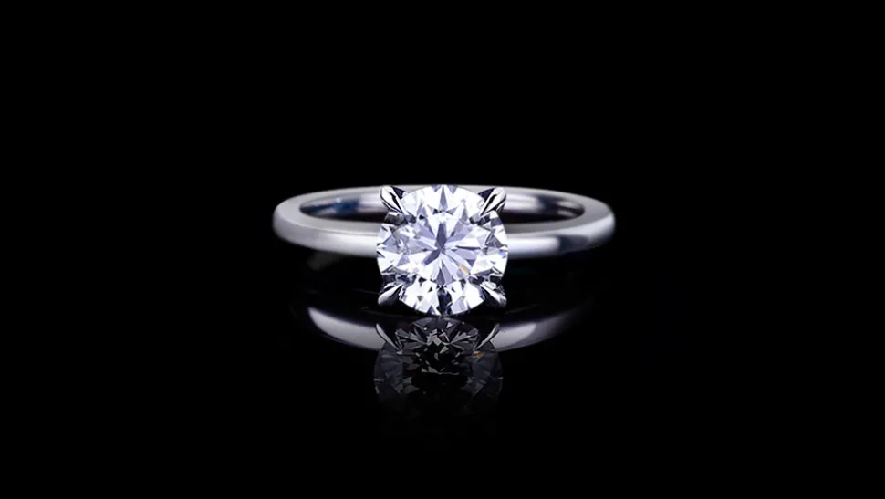 Micro 2.01ct Round Diamond Engagement Ring