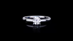 Micro 0.60ct Round Diamond Engagement Ring