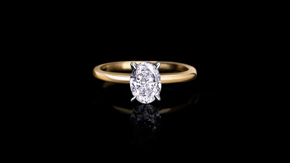 Micro Engagement Ring | 1.20ct Oval Diamond